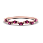Load image into Gallery viewer, marquise-pink-sapphire-vintage-stacking-ring-in-rose-gold-FD123865GSADRPI-NL-RG.jpg
