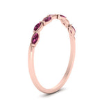 Load image into Gallery viewer, marquise-pink-sapphire-vintage-stacking-ring-in-rose-gold-FD123865GSADRPI-NL-RG.jpg
