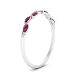 Load image into Gallery viewer, marquise-pink-sapphire-vintage-stacking-ring-in-white-gold-FD123865GSADRPI-NL-WG.jpg
