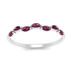 Load image into Gallery viewer, marquise-pink-sapphire-vintage-stacking-ring-in-white-gold-FD123865GSADRPI-NL-WG.jpg
