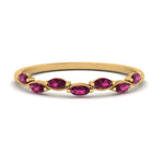 Load image into Gallery viewer, marquise-pink-sapphire-vintage-stacking-ring-in-yellow-gold-FD123865GSADRPI-NL-YG.jpg
