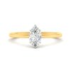Load image into Gallery viewer, marquise-real-diamond-two-tone-solitaire-ring-1.5-mm-comfort-fit-in-yellow-gold-fdens11590mqrsleep-1.50mm-nl-yg