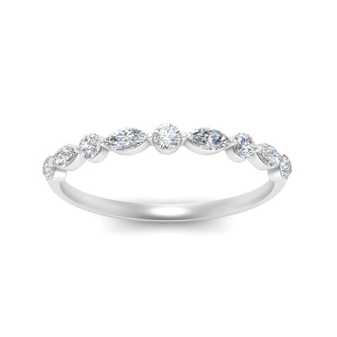 Common Prong Thin Wedding Band