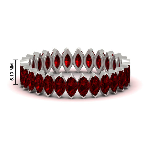 marquise-ruby-4-carat-eternity-wedding-anniversary-band-in-white-gold-FDEWB11257MQBGRUDR-4.00CT-NL-WG