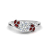 Load image into Gallery viewer, marquise-ruby-bezel-set-nature-inspired-cushion-cut-engagement-ring-in-white-gold-FD10962CURGRUDR-NL-WG