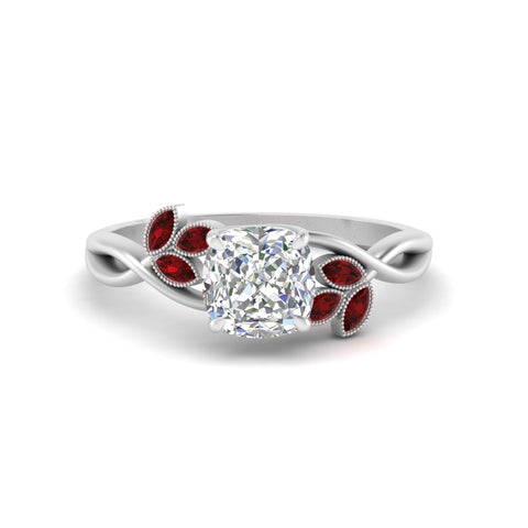 marquise-ruby-bezel-set-nature-inspired-cushion-cut-engagement-ring-in-white-gold-FD10962CURGRUDR-NL-WG
