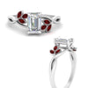 Load image into Gallery viewer, marquise-ruby-bezel-set-nature-inspired-emerald-cut-engagement-ring-in-white-gold-FD10962EMRGRUDRANGLE3-NL-WG