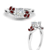 Load image into Gallery viewer, marquise-ruby-bezel-set-nature-inspired-princess-cut-engagement-ring-in-white-gold-FD10962PRRGRUDRANGLE3-NL-WG