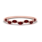 Load image into Gallery viewer, marquise-ruby-vintage-stacking-ring-in-rose-gold-FD123865GRUDR-NL-RG.jpg
