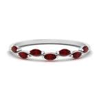Load image into Gallery viewer, marquise-ruby-vintage-stacking-ring-in-white-gold-FD123865GRUDR-NL-WG.jpg
