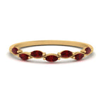 Load image into Gallery viewer, marquise-ruby-vintage-stacking-ring-in-yellow-gold-FD123865GRUDR-NL-YG.jpg
