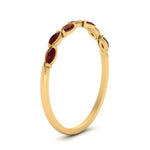 Load image into Gallery viewer, marquise-ruby-vintage-stacking-ring-in-yellow-gold-FD123865GRUDR-NL-YG.jpg
