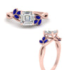Load image into Gallery viewer, marquise-sapphire-bezel-set-nature-inspired-asscher-cut-engagement-ring-in-rose-gold-FD10962ASRGSABLANGLE3-NL-RG