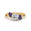Load image into Gallery viewer, marquise-sapphire-bezel-set-nature-inspired-asscher-cut-engagement-ring-in-yellow-gold-FD10962ASRGSABL-NL-YG