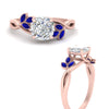 Load image into Gallery viewer, marquise-sapphire-bezel-set-nature-inspired-cushion-cut-engagement-ring-in-rose-gold-FD10962CURGSABLANGLE3-NL-RG