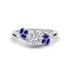 Load image into Gallery viewer, marquise-sapphire-bezel-set-nature-inspired-cushion-cut-engagement-ring-in-white-gold-FD10962CURGSABL-NL-WG