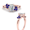 Load image into Gallery viewer, marquise-sapphire-bezel-set-nature-inspired-emerald-cut-engagement-ring-in-rose-gold-FD10962EMRGSABLANGLE3-NL-RG