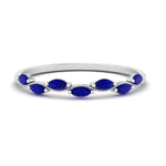 Load image into Gallery viewer, marquise-sapphire-vintage-stacking-ring-in-white-gold-FD123865GSABL-NL-WG.jpg
