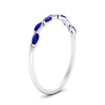Load image into Gallery viewer, marquise-sapphire-vintage-stacking-ring-in-white-gold-FD123865GSABL-NL-WG.jpg
