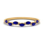 Load image into Gallery viewer, marquise-sapphire-vintage-stacking-ring-in-yellow-gold-FD123865GSABL-NL-YG.jpg
