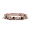 Load image into Gallery viewer, marquise-shaped-thin-stacking-band-with-black-diamond-in-rose-gold-FDB5381GBLACKANGLE3-NL-RG.jpg