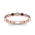 Load image into Gallery viewer, marquise-shaped-thin-stacking-band-with-black-diamond-in-rose-gold-FDB5381GBLACKANGLE3-NL-RG.jpg
