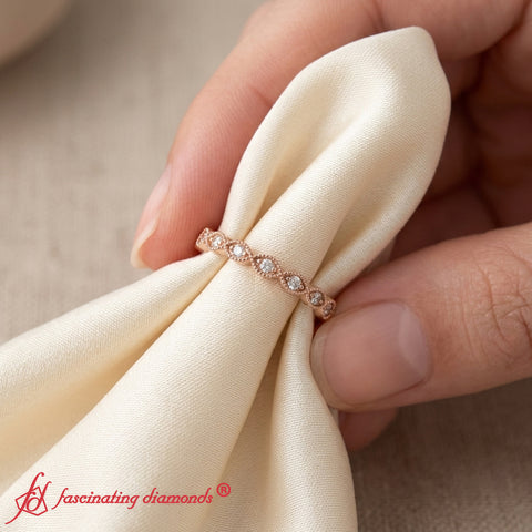 Marquise Eye Thin Diamond Band