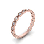 Load image into Gallery viewer, marquise-shaped-thin-stacking-diamond-band-in-rose-gold-FDB5381ANGLE3-NL-RG.jpg
