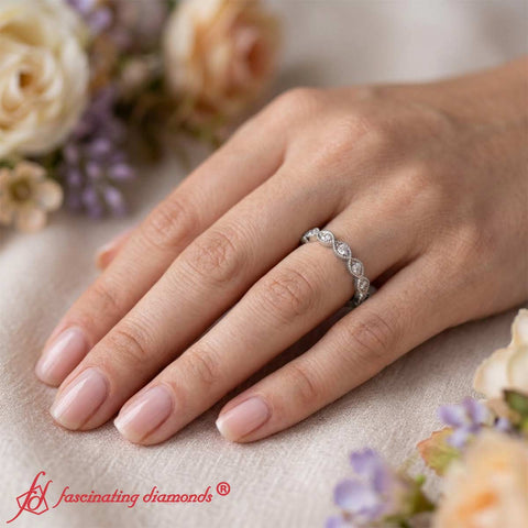 Marquise Eye Thin Diamond Band