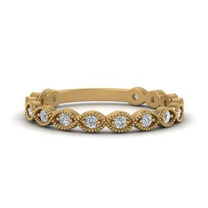 Marquise Eye Thin Diamond Band