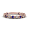 Load image into Gallery viewer, marquise-shaped-thin-stacking-diamond-band-with-blue-sapphire-in-rose-gold-FDB5381GSADRPI-NL-RG