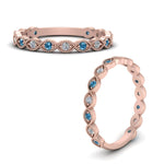 Load image into Gallery viewer, marquise-shaped-thin-stacking-diamond-band-with-blue-topaz-in-rose-gold-FDB5381GICBLTOANGLE3-NL-RG.jpg
