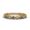 Load image into Gallery viewer, marquise-shaped-thin-stacking-diamond-band-with-blue-topaz-in-yellow-gold-FDB5381GICBLTOANGLE3-NL-YG.jpg
