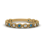Load image into Gallery viewer, marquise-shaped-thin-stacking-diamond-band-with-blue-topaz-in-yellow-gold-FDB5381GICBLTOANGLE3-NL-YG.jpg
