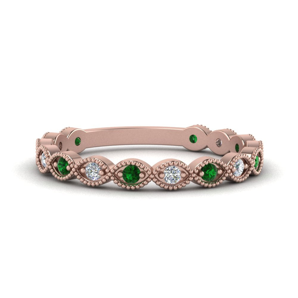 marquise-shaped-thin-stacking-diamond-band-with-emerald-in-rose-gold-FDB5381GEMGRANGLE3-NL-RG.jpg