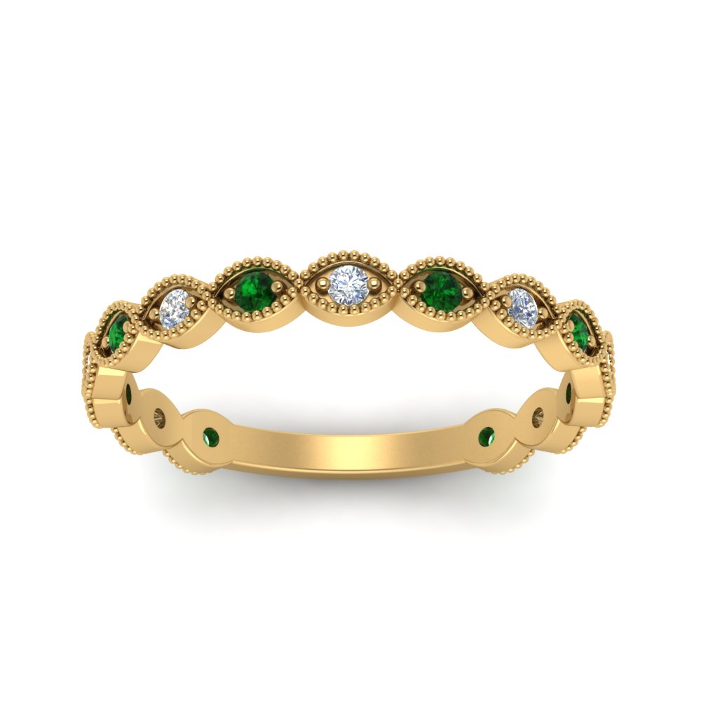 marquise-shaped-thin-stacking-diamond-band-with-emerald-in-yellow-gold-FDB5381GEMGRANGLE3-NL-YG.jpg