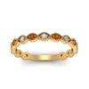 Load image into Gallery viewer, marquise-shaped-thin-stacking-diamond-band-with-orange-sapphire-in-yellow-gold-FDB5381GSAORANGLE3-NL-YG.jpg