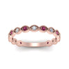 Load image into Gallery viewer, marquise-shaped-thin-stacking-diamond-band-with-pink-sapphire-in-rose-gold-FDB5381GSADRPIANGLE3-NL-RG.jpg