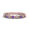 Load image into Gallery viewer, marquise-shaped-thin-stacking-diamond-band-with-purple-topaz-in-rose-gold-FDB5381GVITOANGLE3-NL-RG.jpg