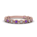 Load image into Gallery viewer, marquise-shaped-thin-stacking-diamond-band-with-purple-topaz-in-rose-gold-FDB5381GVITOANGLE3-NL-RG.jpg
