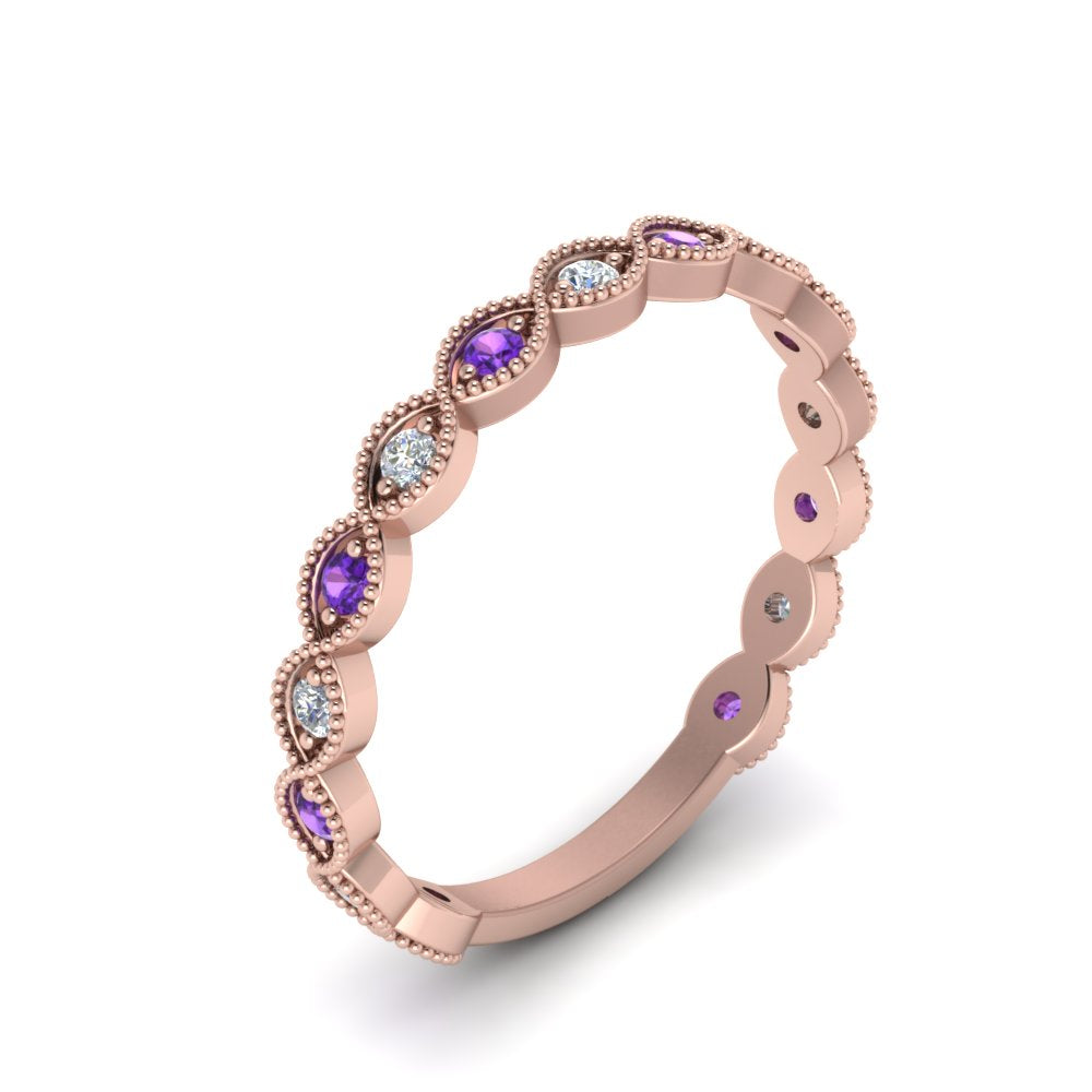marquise-shaped-thin-stacking-diamond-band-with-purple-topaz-in-rose-gold-FDB5381GVITOANGLE3-NL-RG.jpg