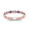 Load image into Gallery viewer, marquise-shaped-thin-stacking-diamond-band-with-purple-topaz-in-rose-gold-FDB5381GVITOANGLE3-NL-RG.jpg