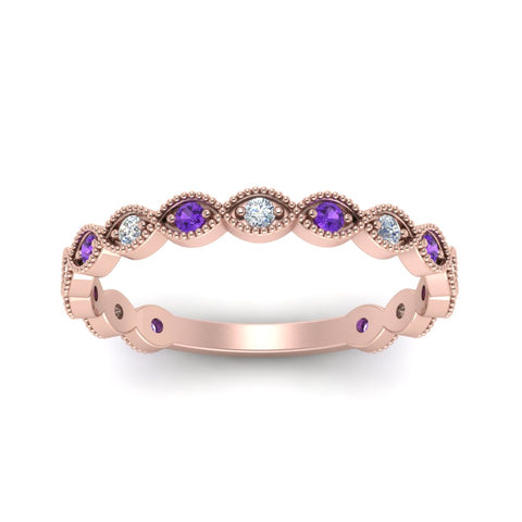 marquise-shaped-thin-stacking-diamond-band-with-purple-topaz-in-rose-gold-FDB5381GVITOANGLE3-NL-RG.jpg