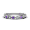 Load image into Gallery viewer, marquise-shaped-thin-stacking-diamond-band-with-purple-topaz-in-white-gold-FDB5381GVITOANGLE3-NL-WG.jpg