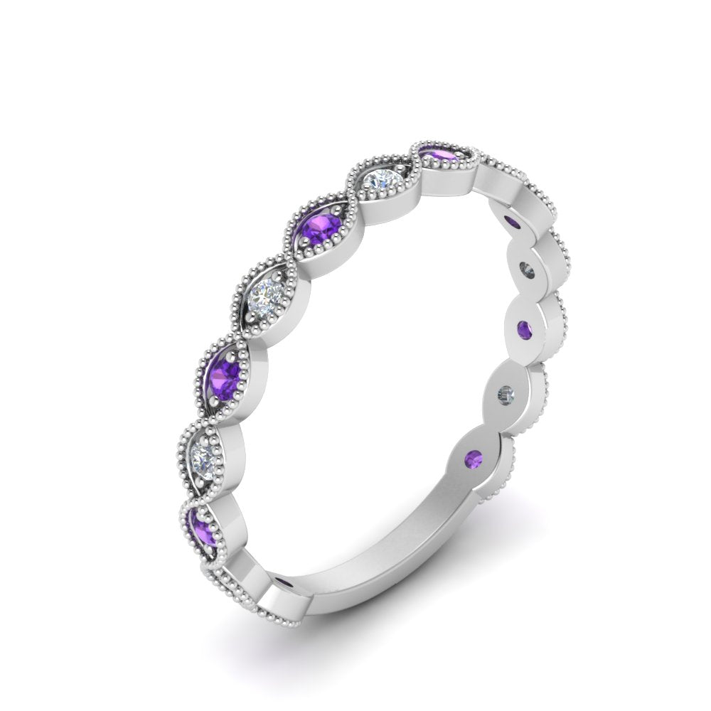 marquise-shaped-thin-stacking-diamond-band-with-purple-topaz-in-white-gold-FDB5381GVITOANGLE3-NL-WG.jpg