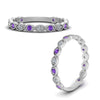 Load image into Gallery viewer, marquise-shaped-thin-stacking-diamond-band-with-purple-topaz-in-white-gold-FDB5381GVITOANGLE3-NL-WG.jpg