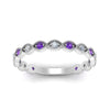 Load image into Gallery viewer, marquise-shaped-thin-stacking-diamond-band-with-purple-topaz-in-white-gold-FDB5381GVITOANGLE3-NL-WG.jpg