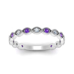 Load image into Gallery viewer, marquise-shaped-thin-stacking-diamond-band-with-purple-topaz-in-white-gold-FDB5381GVITOANGLE3-NL-WG.jpg

