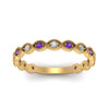 Load image into Gallery viewer, marquise-shaped-thin-stacking-diamond-band-with-purple-topaz-in-yellow-gold-FDB5381GVITOANGLE3-NL-YG.jpg