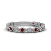 Load image into Gallery viewer, marquise-shaped-thin-stacking-diamond-band-with-ruby-in-white-gold-FDB5381GRUDRANGLE3-NL-WG.jpg